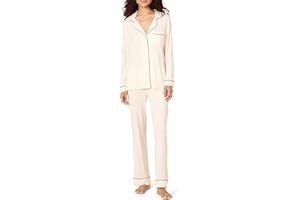 Amazon Essentials x Sofia Grainge Women's Stretch Modal Long-Sleeve and Full-Length Bottom Pajama Set