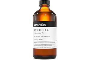 VINEVIDA [4oz] White Tea Fragrance Oil for Soap Making Scents for Candle Making, Perfume Oils, Soy Candles, Home Scents Oil Diffusers, Bath Scent Bomb Oils, Linen Spray, Lotions, Car Freshies