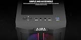 GAMDIAS AURA GC3 ELITE ATX Mid Tower Gaming PC Case Tempered Glass ARGB Mesh 4 view 5
