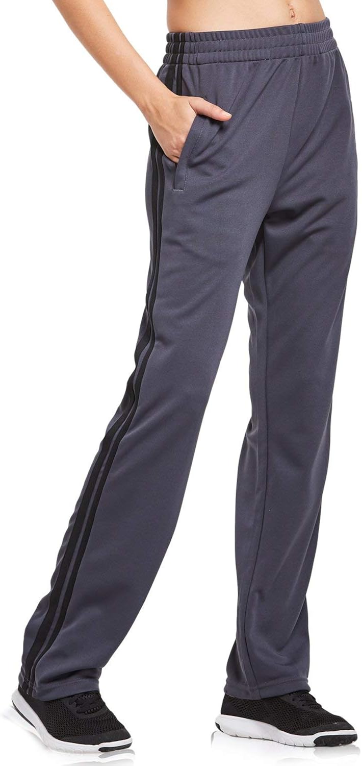 BALEAF Women's Track Pants Athletic Sports Sweat Pants Open Leg Jogger Sweatpants Zippered Pockets Lounge: Clothing
