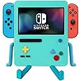 IRISFLY Stand for Nintendo Switch Accessories, USB Portable Dock Playstand for Nintendo Switch OLED Cute Case Decor (Blue)