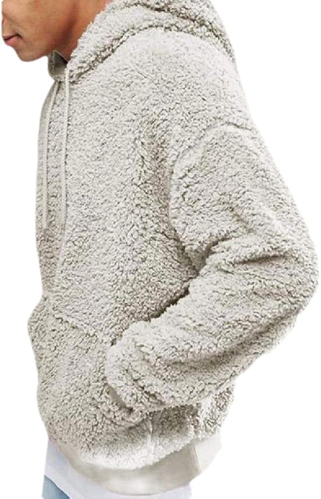 mens oversized fluffy hoodie