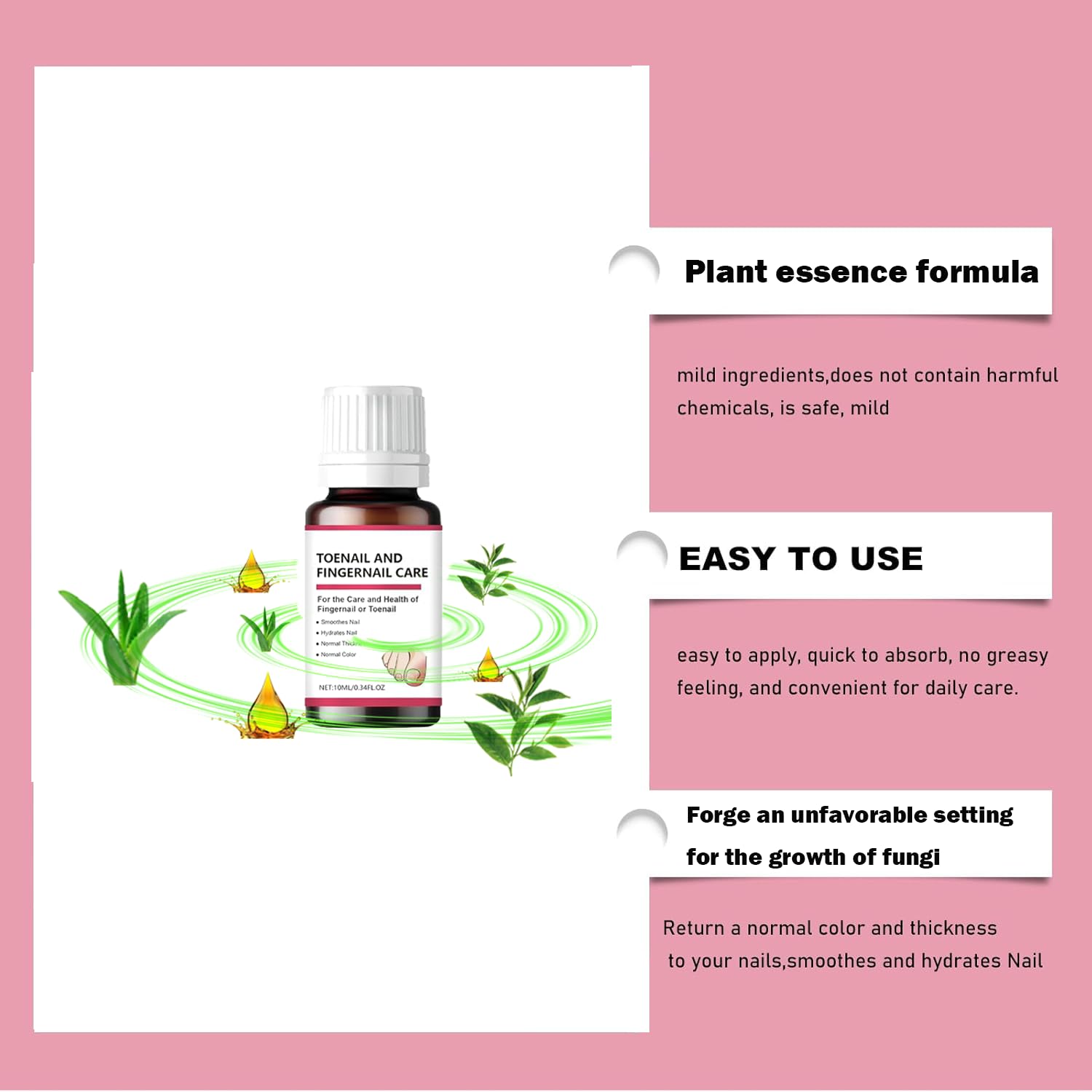 Toenail Fungus Treatment Extra Strength, Nail Fungus Treatment for Toenail,Toenail Fungus Treatments,Natural Ingredients 2 Bottles - Image 2