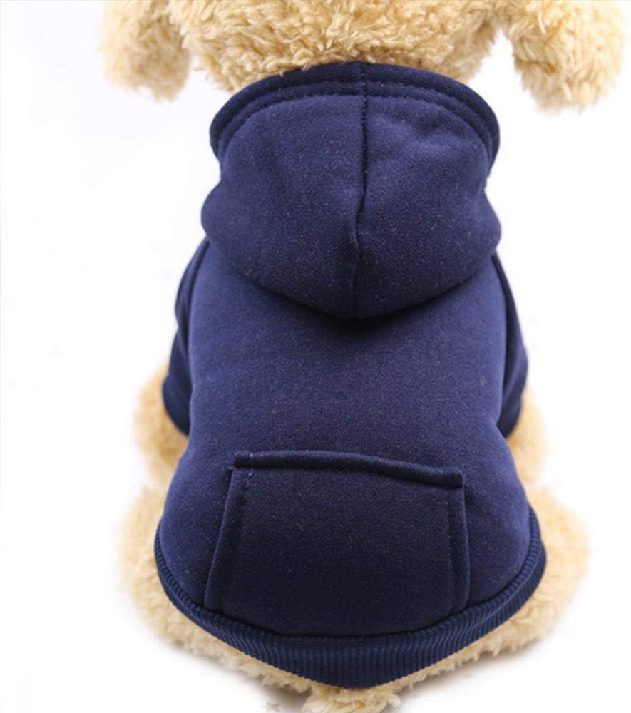 Warm Pet Clothes For Cats Clothing Autumn Winter Clothing for Cats Coat Puppy Outfit Cats Clothes for Cat Hoodies,NavyBU,XS