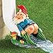 Collections Etc Mooning Gnome Funny Downspout Extender Cover Decoration