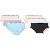 Calvin Klein girls Cotton Hipster Underwear Panties, 6-pack