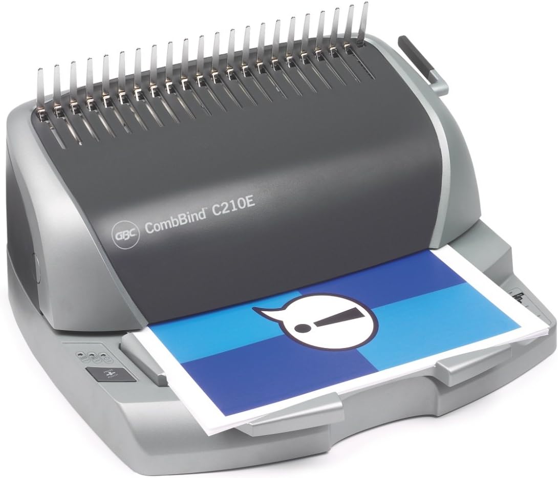 GBC CombBind C210E Comb Binding Machine with Electric Punch (Punch
