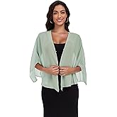 Zudanal Shawls and Wraps for Evening Dresses Chiffon Soft Shawl for Wedding Guest Party Cover Up