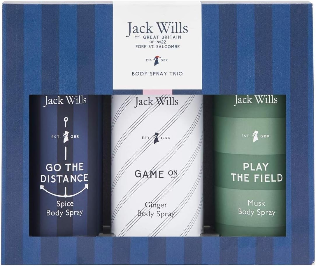 Jack Wills Gift Set Body Trio including Musk, Spice and Ginger