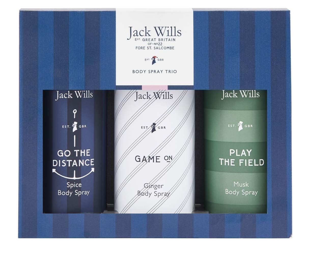 Jack Wills Gift Set Body Trio including Musk, Spice and Ginger