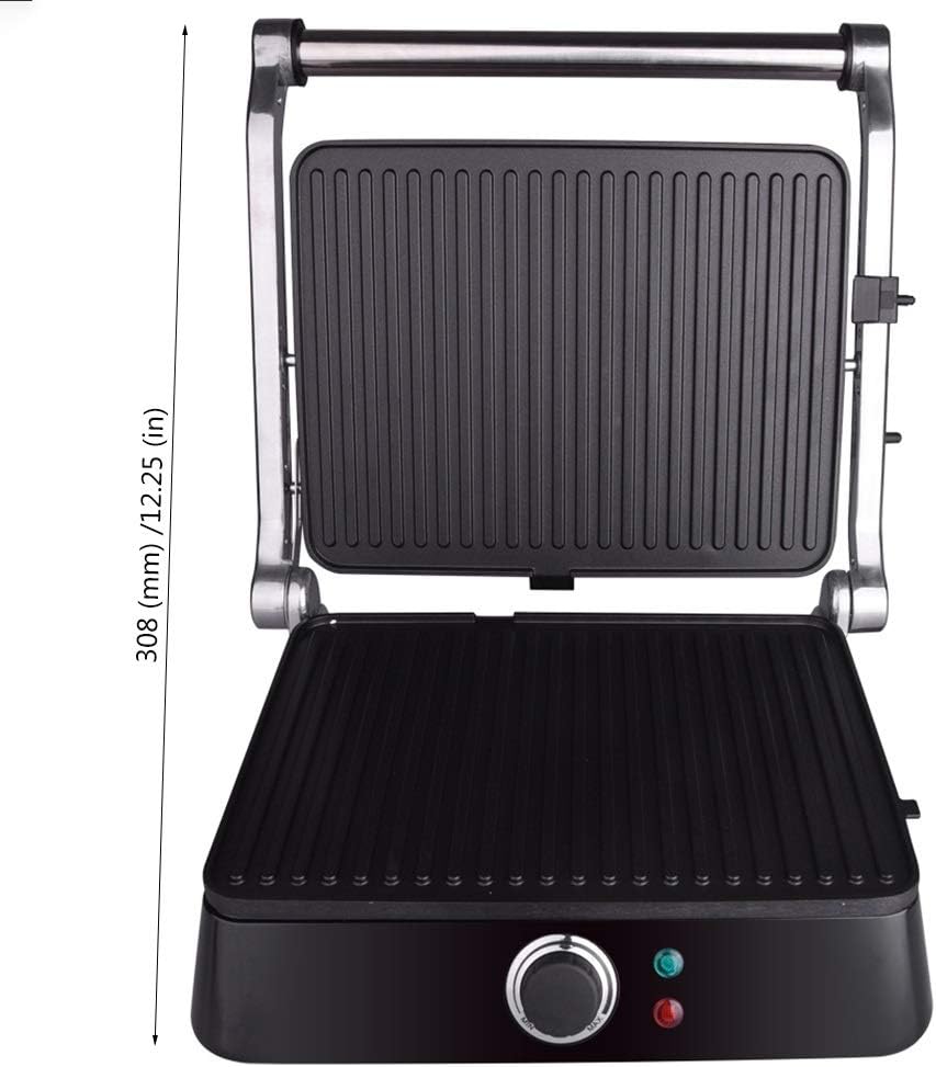 review Nologo W-XS Electric Grill,Separation Type Oil Tray,Humanized Design,Automatic Power Off,for Your Safety Protection,Suitable for Home Kitchen and Outdoor Barbecue,Convenient