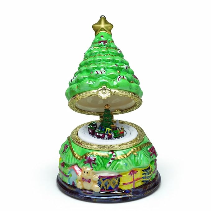 Mr. Christmas Mini Porcelain Music Box, Christmas Tree