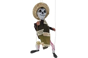 LEOS IMPORTS Day of The Dead Eskeleto Puppet Marionette White