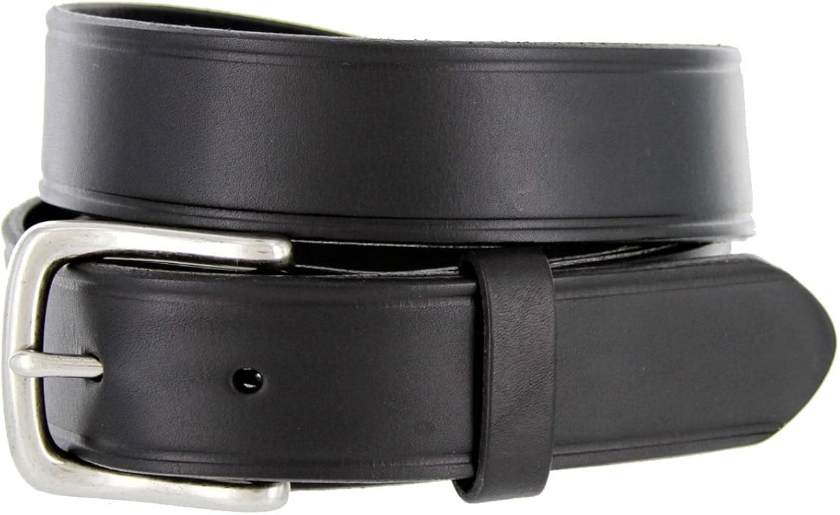 Joe's Solid 100 Leather Uniform Work Genuine Leather Jean Belt 32mm or 11/4" Wide Amazon.ca
