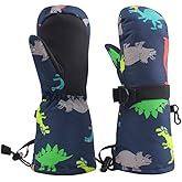 BAVST Winter Kids Waterproof Gloves for Boys Girls Snow Ski Toddler Baby Mittens Outdoor for Infant Teens 1-5T