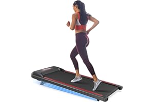 COZYINN Folding Incline Treadmills Under Desk Walking Pad, Small Treadmill 300+ lb Capacity 2.5HP, 45dB Small Treadmill for Home Office Lightweight, Smart Treadmill Works with ZWIFT KINOMAP