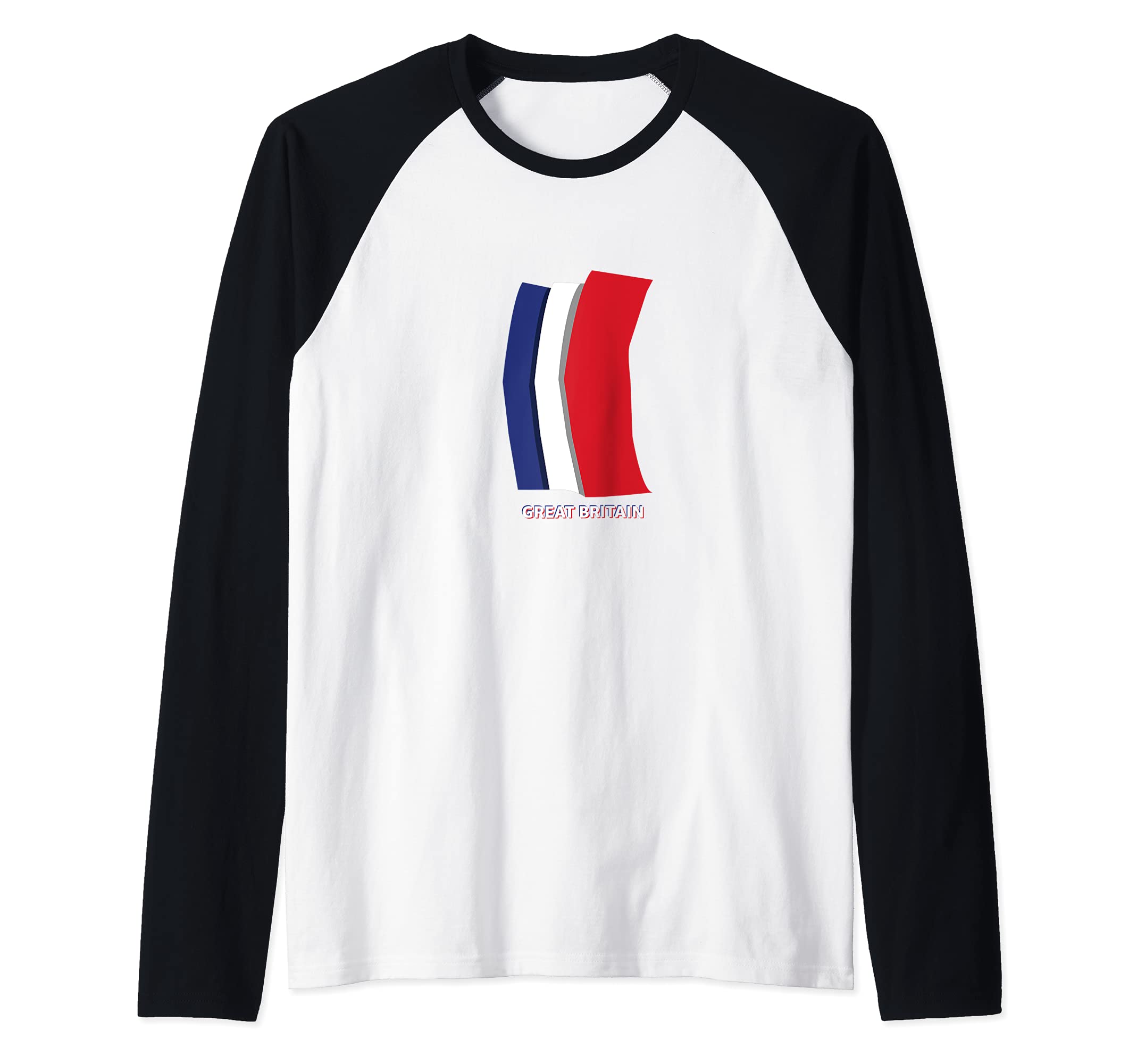 Flag United Kingdom Raglan Baseball Tee