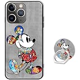 Lucen Blais Cartoon Phone Case for iPhone 14 Pro with Ring Holder Kickstand,Colorful Soft Shockproof Protective Cover for iPhone 14 Pro 6.1 inch 2022