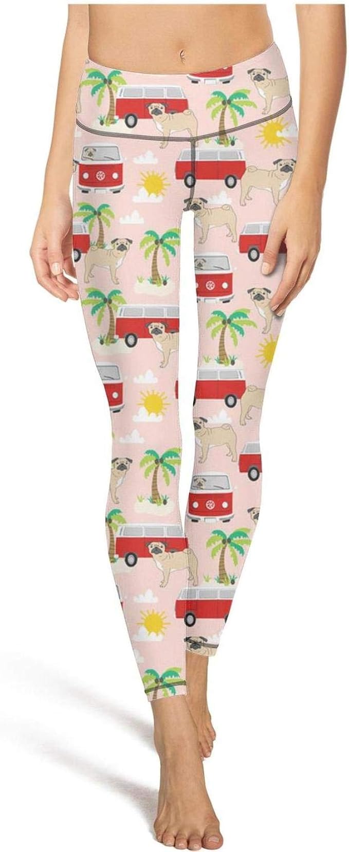 palm tree workout leggings