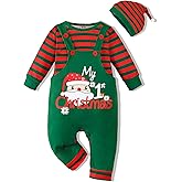 VINUOKER Baby Boy Christmas Clothes My First Christmas Outfits Sets New Years 3pc Pants Sets
