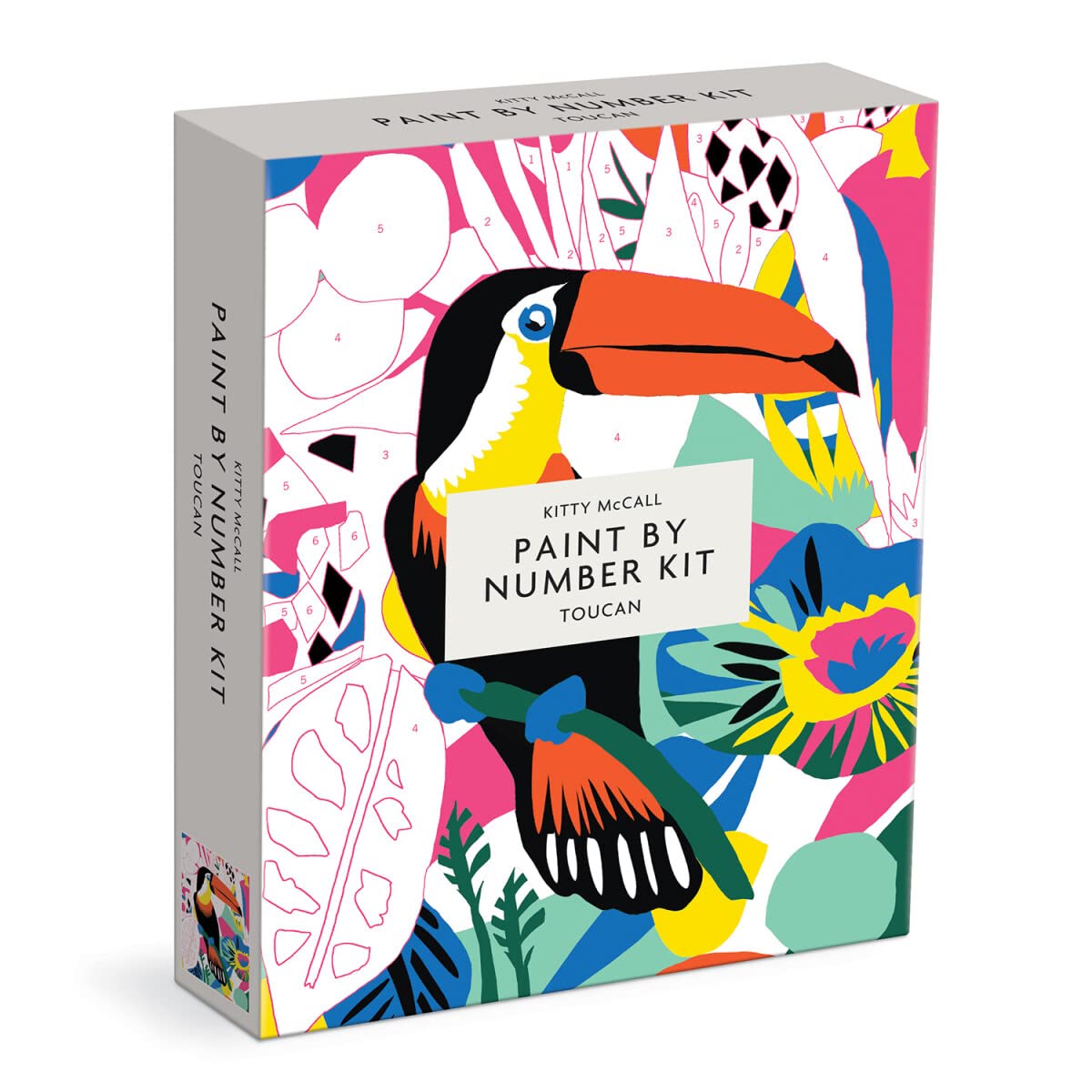 Galison Kitty McCall Toucan Paint by Number Kit: 1, Bold, Vibrant Colors Galison Kitty McCall Toucan Paint by Number Kit: 1, Bold, Vibrant Colors