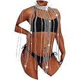 CanB Rhinestone Long Body Chain Sliver Crystal Tassel Choker Chains Necklace Bikini Beach Nightclub Party Harness Body Accessories Jewelry for Women