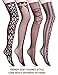 VERO MONTE 3 Styles Thigh High Stockings Fishnet Pantyhose for Women Garter Belt