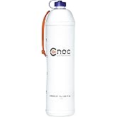 Cnoc Outdoors Vesica Collapsible Water Bottle 1 Liter Purple, 28mm Thread Compatible with Popular Filters, Packs Down Small when Empty, Perfect for Travel and Hiking