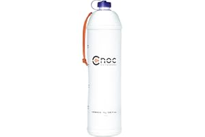 Cnoc Outdoors Vesica Collapsible Water Bottle, Narrow Mouth Purple, 28mm Thread, Sawyer Compatible