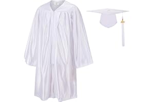 SAMDEEMI Unisex Shiny Kindergarten Graduation Gown Cap Set with 2025 Tassel, for Preschool Toddler Children