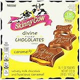 Nestle Skinny Cow Divine Filled Chocolates Caramel Candy, 1 Ounce Bars (Pack of 18)