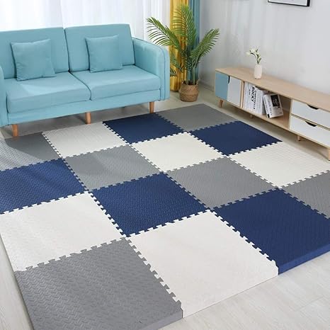 Amazon Co Jp ジョイントマット 大判 プレイマット フロアマット 防音 防水 キッズラグ ラグ 敷物 ベビー キッズ 子供 赤ちゃん かわいい 可愛い おしゃれ 北欧 子供部屋 サイドバーツ付き テレワーク ホーム キッチン