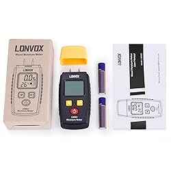 Wood Moisture Meter, LONVOX Pin-type Digital