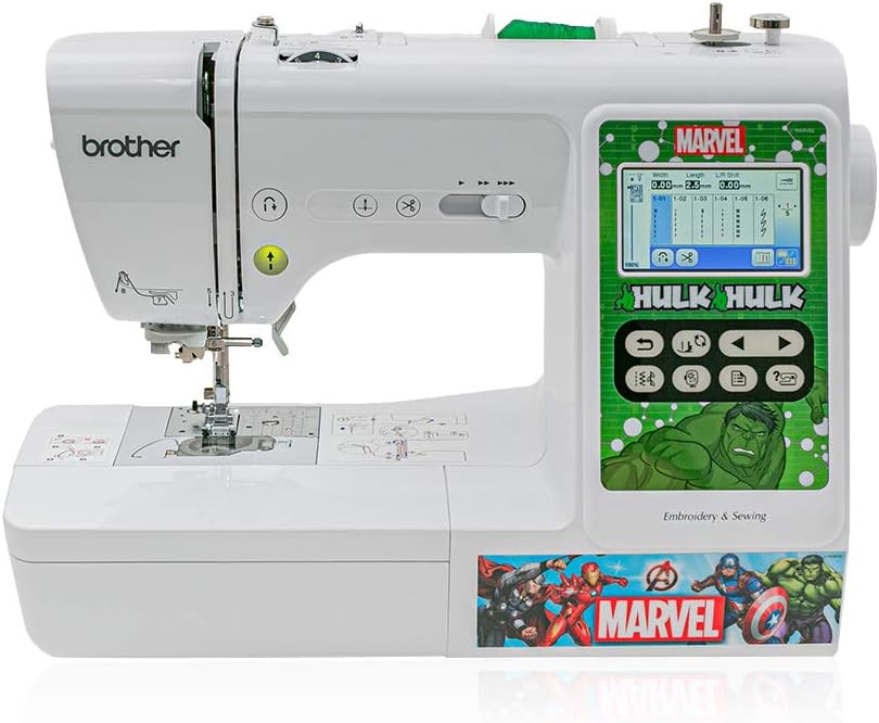 Brother Marvel Computerized Sewing and Embroidery Machine, White