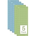Cricut Mat Variety Pack (5 count, 4.5in x 12in) - for Joy Machine - Includes 2 StandardGrip & 3 LightGrip Mats