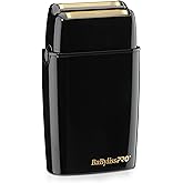 BaBylissPRO METALFX Double Foil Shaver, Handheld Electric Razor for Travel, Portable Cordless Close Face Shaver for Head, Beard, &amp; Neck, Mulit-Colors