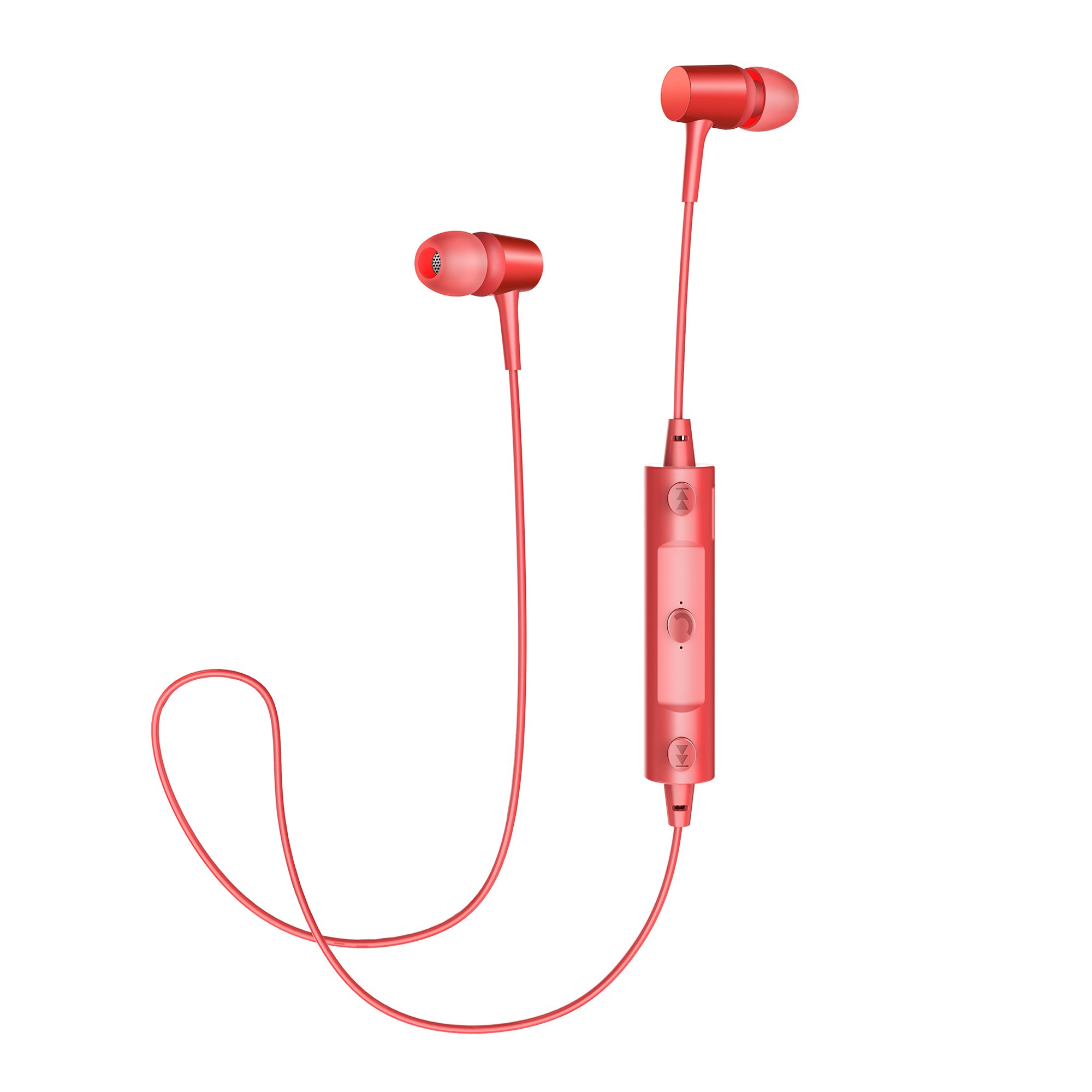 Bluetooth Headphones Sweatproof Sports Earphones Wireless Headset Magnetic attraction Earbuds for Running Workout Gym Noise Cancelling White