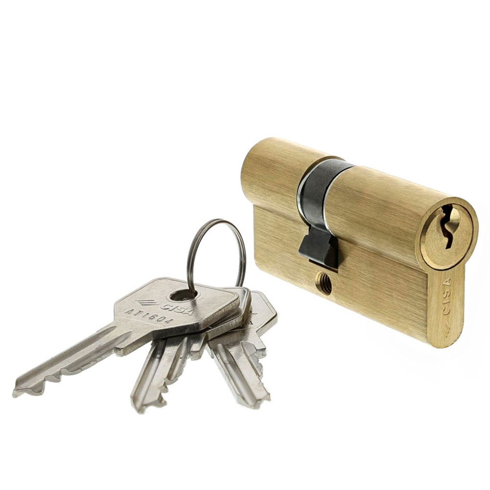 CISA European Profile Cylinder C2000, Brass, Gold, 0G300120