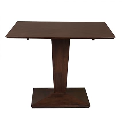 @home by Nilkamal Glaze 4 Seater Dining Table (Walnut)