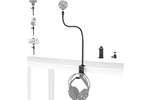 24-Inch Kiyo pro Webcam Stand, Adjustable Webcam Clamp Mount Holder Compatible with Razer kiyo, kiyo pro, kiyo X webcams - 1/