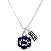 From the Heart Enterprises Penn State Nittany Lions Hazel Mom Charm Silver Chain Necklace Jewelry Gift PSU