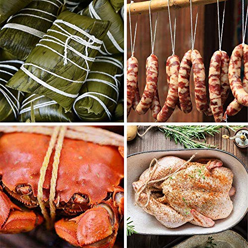 image for Ihomepark Natural Cotton Cooking Twine, 656 Feet Food Safe Baking Butc