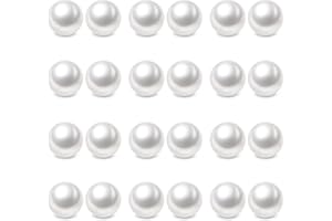 Charisma 8mm Composite Pearl Earrings Round Ball Pearls Stud Earrings Hypoallergenic 12 Pairs Imitation Pearl Earrings Set fo pavnud