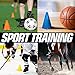 Made4Sports 7 Inch Plastic Orange Cones - Indoor/Outdoor 7” Flexible Sports Training, Agility, Party, Activity, Traffic Cones - (12 Pack)