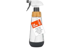 Full Circle Glass Spray Bottle 16oz, Grey