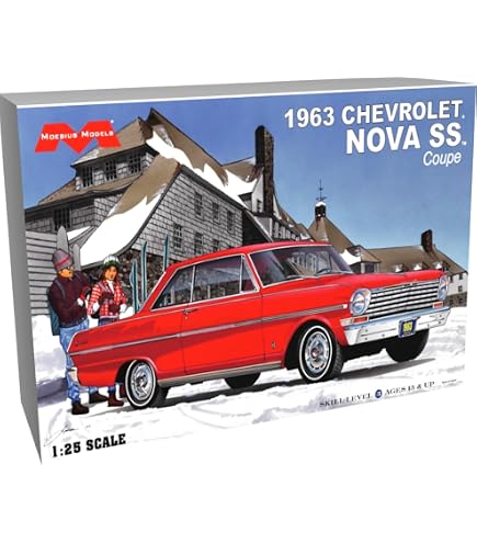 Amazon.com: Moebius Models 2321 1964 Chevy II Nova Resto Mod Model