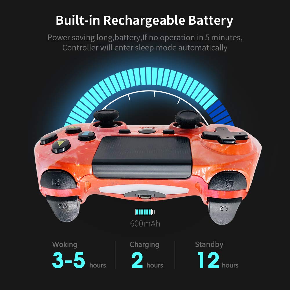 PS4 Controller Wireless Gamepad for Sony Playstation 4 Dual Shock 4 Sixaxis Remote Joystick with TouchPad and LED Bar