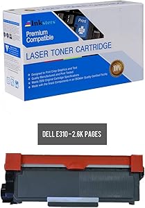 Inksters Compatible Black Toner Cartridge Replacement for Dell 593-BBKD - Compatible with E310DW E514DW E515DN E515DW