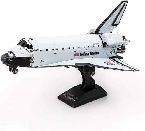 Amazon Fascinations メタルアーススペースシャトル 発見カラーバージョン 3dメタルモデルキット プラモデル 通販