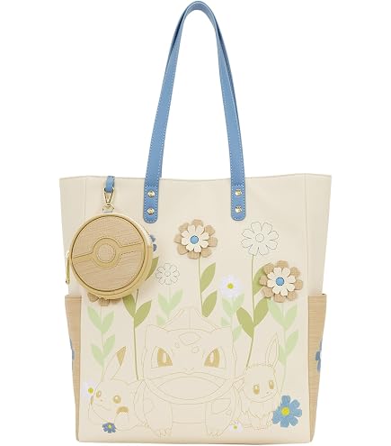 Amazon.com: Loungefly Pokémon Pikachu Tote Bag with Coin Bag